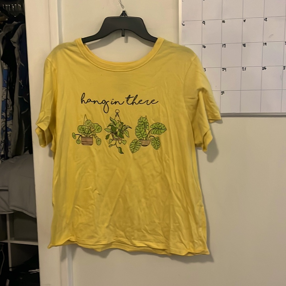 Yellow graphic tee